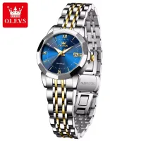 OLEVS 9989 Women's Quartz Watch - RoyalBlue & Silver & Golden